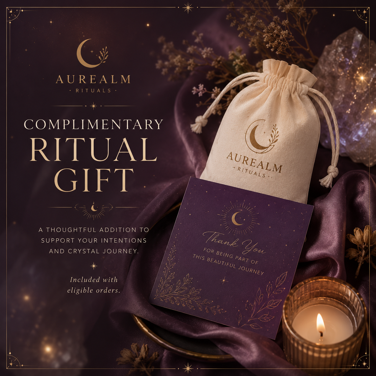Aurealm complimentary ritual gift selected for qualifying orders