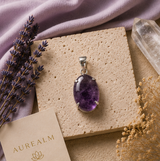Amethyst Aura Pendant