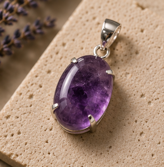 Amethyst Aura Pendant