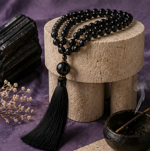 Black Tourmaline Sacred Mala