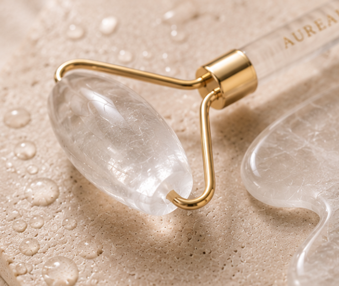 Clear Quartz Glow Roller