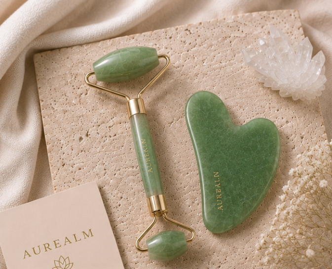 Green Aventurine Glow Roller
