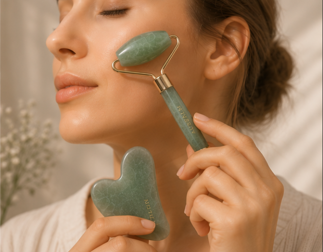 Green Aventurine Glow Roller