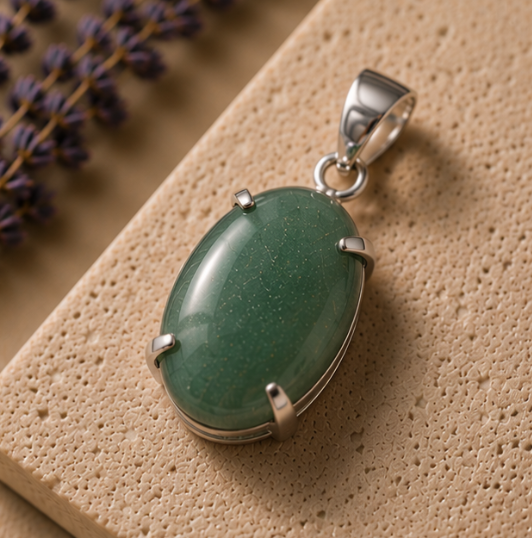 Green Aventurine Luck Pendant