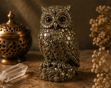 Pyrite Owl Figurine