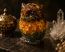 Golden Owl Abundance Figurine