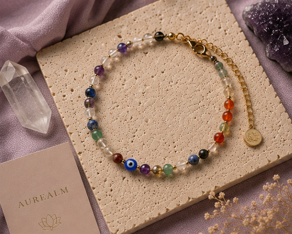Seven Chakra Balance Anklet
