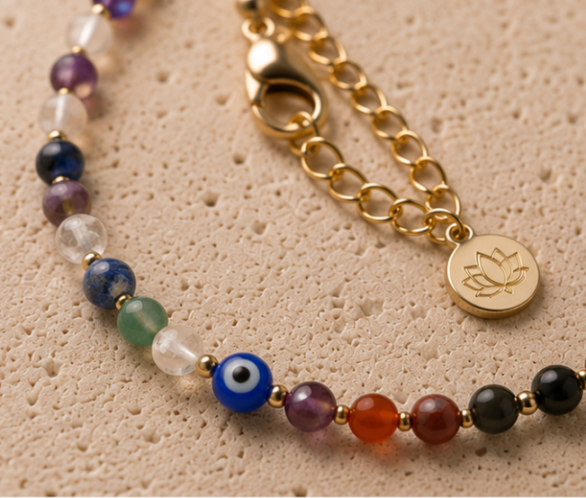 Seven Chakra Balance Anklet