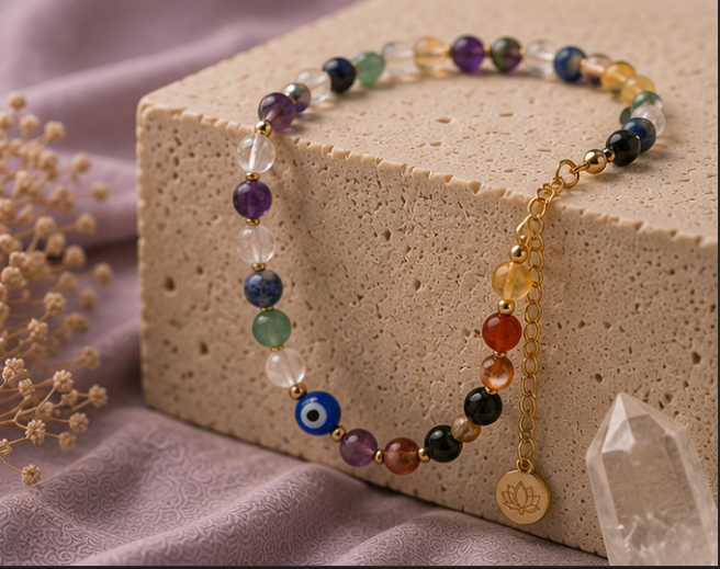 Seven Chakra Balance Anklet