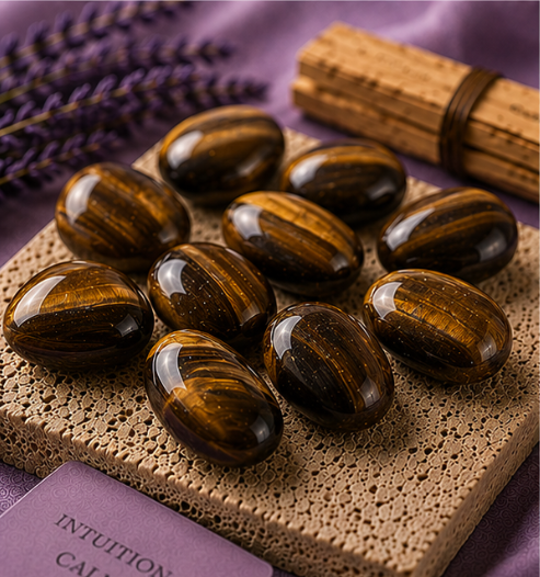 Tiger's Eye Raw Tumble