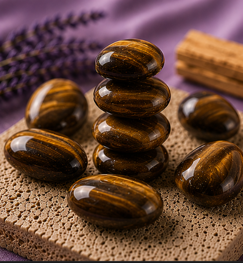 Tiger's Eye Raw Tumble