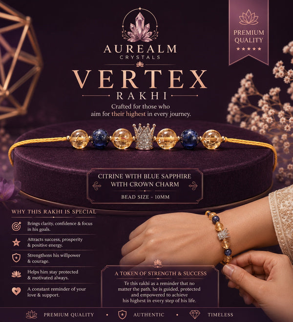 Vertex Rakhi product image by Aurealm Crystals