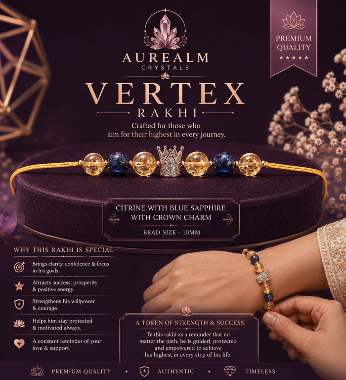 Vertex Rakhi product image by Aurealm Crystals